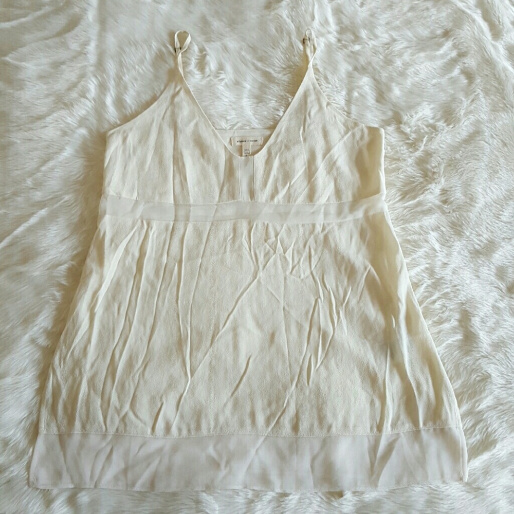 Silence + Noise Sheer Cream Colored Camisole EUC